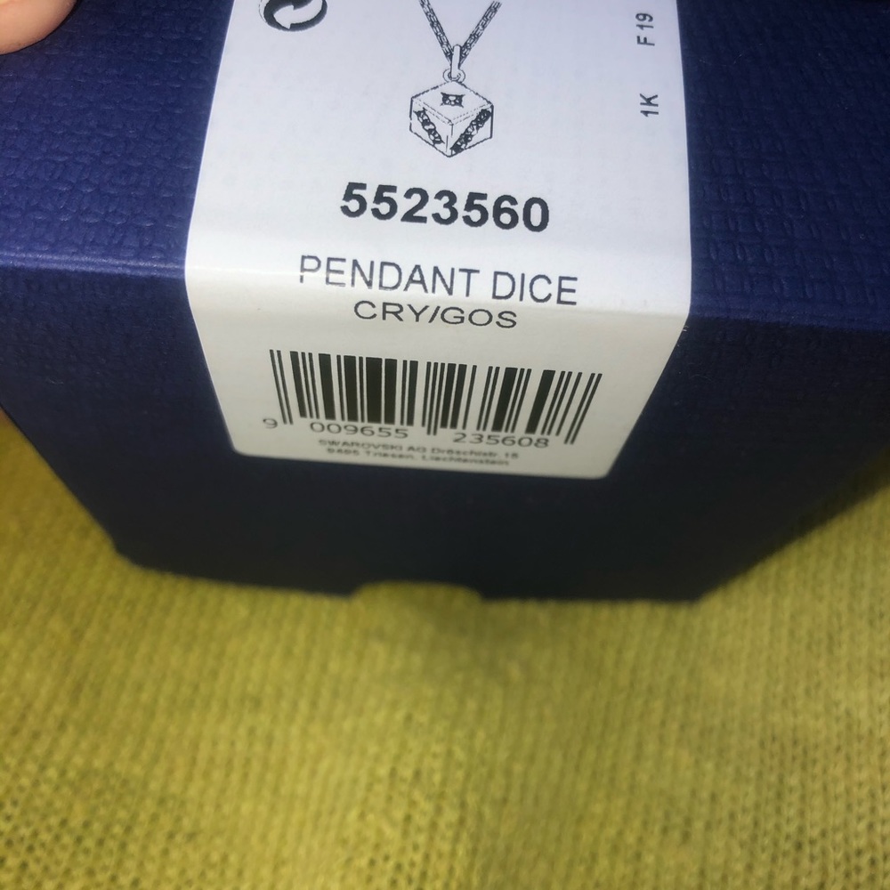 Swarovski Dice Necklace brand new in box - Picture 5 of 5